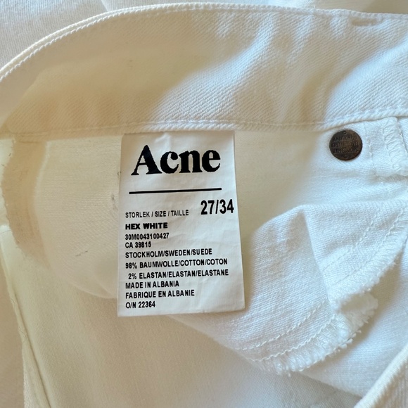 Acne Studios Hex White Jeans (Size 27) - Picture 7 of 7